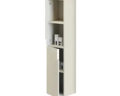 Baden Haus Hochschrank Space BxHxT 35 x 150 x 32 cm gebürstet cremeweiß 2-türig