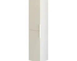 Baden Haus Hochschrank Space BxHxT 35 x 150 x 32 cm gebürstet cremeweiß 2-türig