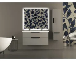 Baden Haus Möbelwaschtisch Doppelwaschtisch Tessin 121 x 47 cm weiß glänzend 50135