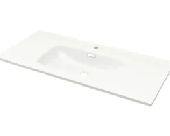 Baden Haus Möbelwaschtisch Tessin 101 x 46 cm weiß glänzend 50200