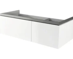 Baden Haus Waschtischunterschrank Avril BxHxT 100 x 30 x 45 cm Frontfarbe weiß hochglanz glanz