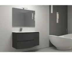 Baden Haus Unterschrank Vague BxHxT 34 x 55 x 42 cm Frontfarbe graphit matt rechts 55086