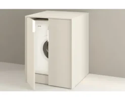 Baden Haus Waschmaschinenschrank Space BxHxT 70 x 93 x 73 cm cm gebürstet cremeweiß