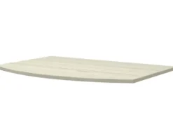 Baden Haus Waschtischplatte Vague 70 x 51 cm Eiche ohne Ausschnitt