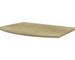 Baden Haus Waschtischplatte Vague 70 x 51 cm Tabacco ohne Ausschnitt