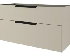 Baden Haus Waschtischunterschrank Urban BxHxT 120 x 62 x 46 cm Frontfarbe gebürstet weiß matt