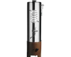 Badeofen druckfest ZW100 7,5 kW 100 l mit Wärmetauscher 4 KW edelstahl/braun mit Mischbatterie