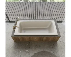 Badewanne KALDEWEI CAYONO STAR 753 70 x 150 cm mit Griffbohrungen warm beige 20 matt 275300010661