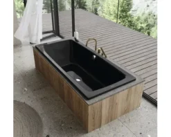 Badewanne KALDEWEI CAYONO DUO 724 75 x 170 cm schwarz glänzend 272400010701
