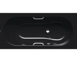 Badewanne KALDEWEI VAIO SET STAR 955 75 x 170 cm mit Griffbohrungen schwarz glänzend 233500010701