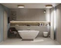 Badewanne LAUFEN LUA wandangebunden 85.5 x 170 cm weiß glänzend H2200870000001