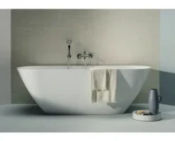 Badewanne LAUFEN LUA wandangebunden 85.5 x 170 cm weiß glänzend H2200870000001