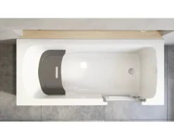 Badewanne mit Tür rechts SCHULTE Q1 75 x 170 cm alpinweiß glänzend mit Front- und Seitenverkleidung D80088R4