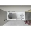 Badewanne mit Tür rechts SCHULTE Q1 80 x 180 cm alpinweiß glänzend mit Front- und 2 Seitenschürzen D80094R4