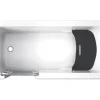 Badewanne mit Tür SCHULTE Q1 Tür links 150 x 75 cm alpinweiß mit befliesbarer Front- und Seitenverkleidung alpinweiß D80052L4