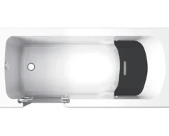 Badewanne mit Tür SCHULTE Q1 Tür links 180 x 80 cm alpinweiß mit befliesbarer Front- und Seitenverkleidung D80093L4