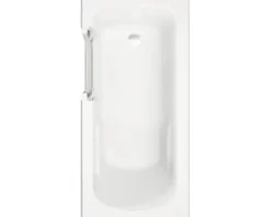 Badewanne mit Tür SCHULTE Q1 Tür links 180 x 80 cm alpinweiß mit befliesbarer Front- und Seitenverkleidung D80093L4