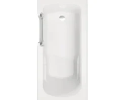 Badewanne mit Tür SCHULTE Q1 Tür links 180 x 80 cm alpinweiß mit Front- und Seitenschürze alpinweiß D80092L4