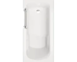 Badewanne mit Tür SCHULTE Q1 Tür links 150 x 75 cm alpinweiß mit Front- und Seitenschürze alpinweiß D80051L4