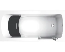 Badewanne mit Tür SCHULTE Q1 Tür rechts 150 x 75 cm mit befliesbarer Front- und Seitenverkleidung alpinweiß D80054R4