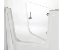 Badewanne mit Tür SCHULTE Q1 Tür rechts 150 x 75 cm mit befliesbarer Front- und Seitenverkleidung alpinweiß D80054R4