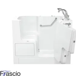 Badewanne mit Tür und Sitz Modell 3052 Größe 135x75 cm Rechte Ausführung