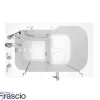 Badewanne mit Tür und Sitz Modell 3052 Größe 135x75 cm Linke Ausführung