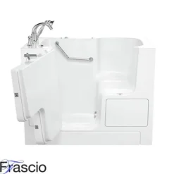 Badewanne mit Tür und Sitz Modell 3052 Größe 135x75 cm Linke Ausführung
