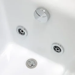 Badewanne mit Whirlpool aus Sanitäracryl, weiß | Adele