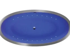 Badewanne OTTOFOND Messina 78 x 178 cm linke Ecke abgerundet weiß glänzend mit Schürze 71230