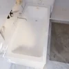 Badewanne Schulte Como 180x80 cm Komplettset mit Fußgestell und Ab- und Überlaufgarnitur