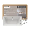 Badewanne Schulte Onda 190x90 cm Komplettset mit Fußgestell und Ab- und Überlaufgarnitur