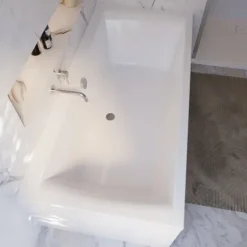 Badewanne Schulte Onda 190x90 cm Komplettset mit Fußgestell und Ab- und Überlaufgarnitur