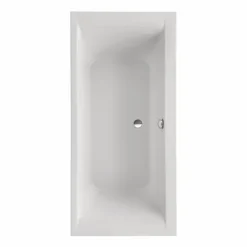 Badewanne Schulte Onda 200x90 cm Komplettset mit Fußgestell und Ab- und Überlaufgarnitur