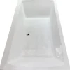 Badewanne VitrA Neon Duo 100 x 180 cm weiß glänzend inkl. Fußgestell und Ablaufgarnitur 58960007000