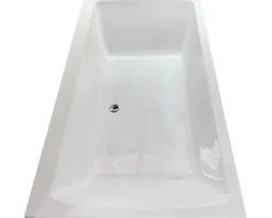 Badewanne VitrA Neon Duo 100 x 180 cm weiß glänzend inkl. Fußgestell und Ablaufgarnitur 58960007000