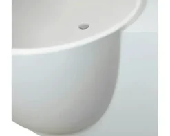 Badewanne DURAVIT Luv oval Ecke rechts 95 x 185 cm mit nahtloser Verkleidung und Fußgestell weiß matt 700432000000000