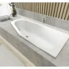 Badewanne KALDEWEI MINI Invisible Grip links 832 75 x 157 cm alpinweiß glänzend vollflächige Antirutschbeschichtung 224800011001
