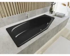 Badewanne KALDEWEI MINI rechts 834 70 x 157 cm schwarz glänzend 224400010701