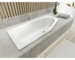 Badewanne KALDEWEI Mini Star 835 70 x 157 cm mit Griffbohrungen alpinweiß glänzend 224500010001