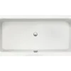 Badewannen Set OTTOFOND Spirit 80 x 180 cm linke Ecke abgerundet weiß glänzend 703923