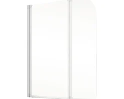 Badewannenaufsatz 2-teilig SCHULTE Komfort 115 x 140 cm Klarglas Profilfarbe weiß D1653 04 50 140