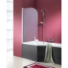 Badewannenaufsatz 1-teilig OTTOFOND Free Gate 80 x 140 cm Klarglas Profilfarbe chrom 990727