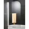 Badewannenaufsatz 1-teilig SCHULTE Komfort 80 x 140 cm Klarglas Profilfarbe weiß D2650 04 50 140