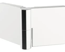 Badewannenaufsatz 2-teilig mit Seitenwand SCHULTE Komfort ExpressPlus 114,6 x 140 cm Klarglas Profilfarbe aluminium EP3380 01 50 140