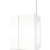 Badewannenaufsatz 2-teilig mit Seitenwand SCHULTE Komfort 114,5 x 140 cm Klarglas Profilfarbe weiß D 2656 04 50 140