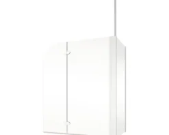 Badewannenaufsatz 2-teilig mit Seitenwand SCHULTE Komfort 114,5 x 140 cm Klarglas Profilfarbe weiß D 2656 04 50 140