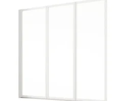 Badewannenaufsatz 3-teilig SCHULTE Komfort ExpressPlus 127 x 121 cm Klarglas Profilfarbe weiß EP1330 04 50