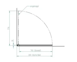 Badewannenaufsatz 1-teilig SCHULTE Komfort 80 x 140 cm Klarglas Profilfarbe aluminium D1650-EKS 01 50 140