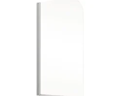 Badewannenaufsatz 1-teilig SCHULTE Komfort 80 x 140 cm Klarglas Profilfarbe aluminium D1650-EKS 01 50 140